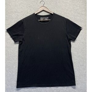 XRAY Jeans T-Shirt Mens Large Black Premium Cotton Ultimate Stretch Crew Neck